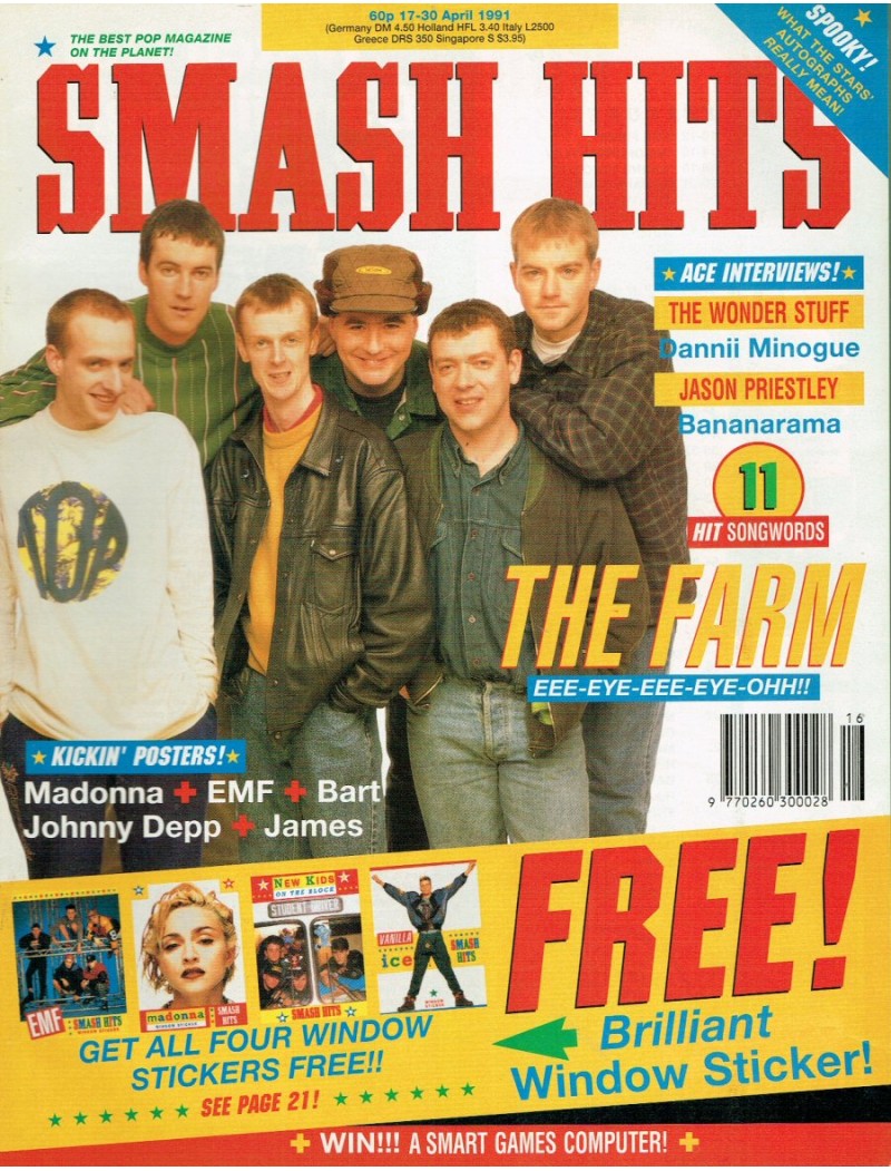Smash Hits Magazine - 1991 17/04/91 (The Farm)