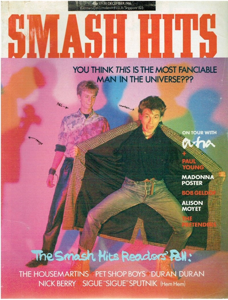 Smash Hits Magazine - 1986 17/12/86 Aha Smash Hits Magazine - 1986 17/12/86 Aha