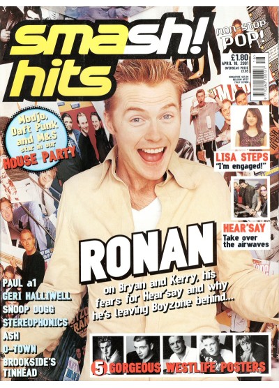 Smash Hits Magazine - 2001 18th April 2001
