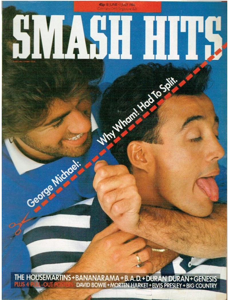 Smash Hits Magazine 18th June 1986 Wham Smash Hits Magazine 18th June 1986 Wham
