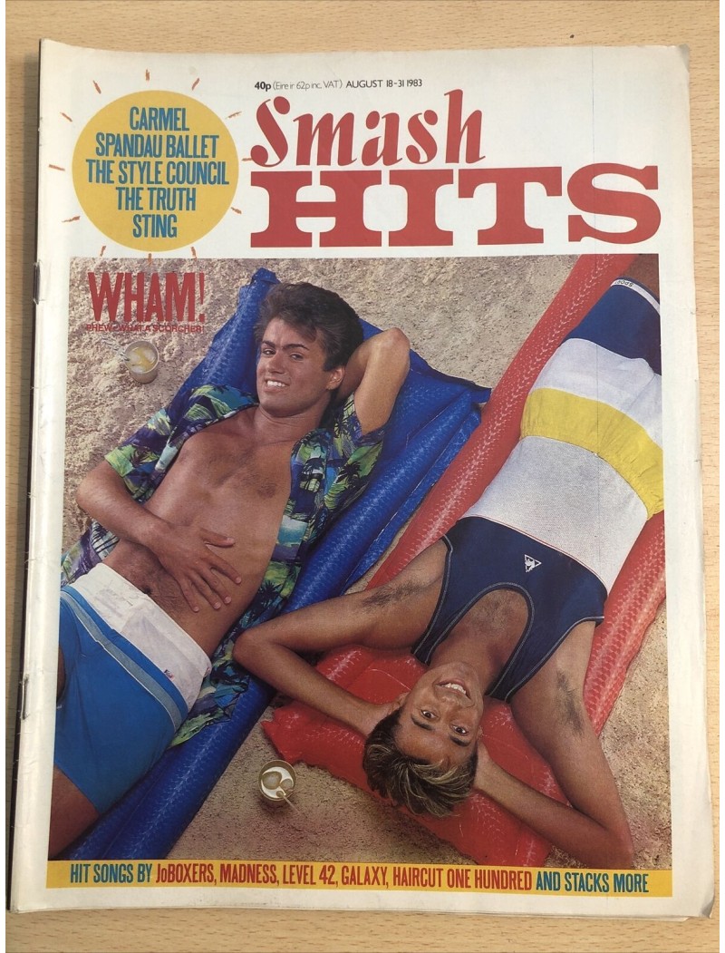 Smash Hits Magazine - 1983 18/08/83
