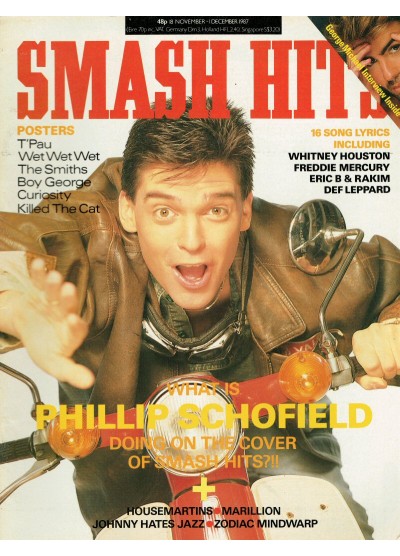 Smash Hits Magazine - 1987 18/11/87 (Phillip Schofield Cover)