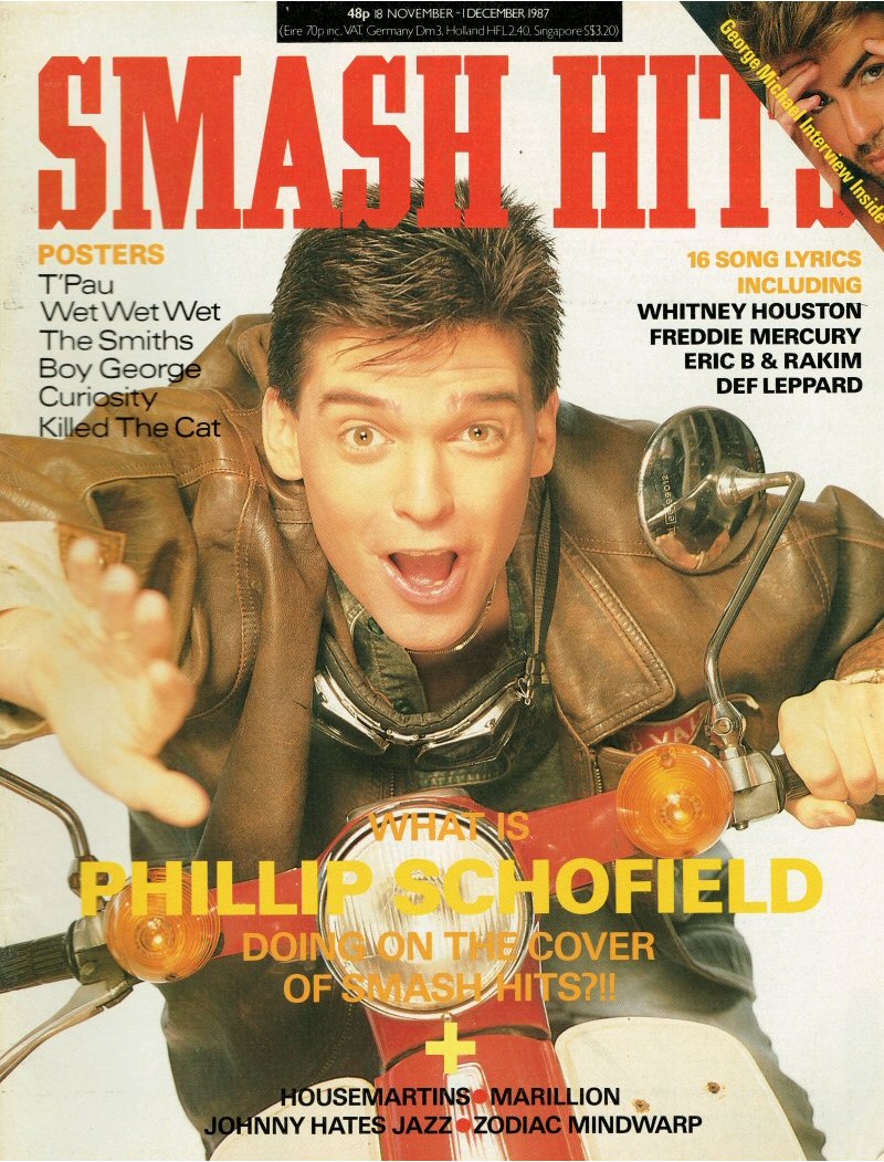Smash Hits Magazine - 1987 18/11/87 (Phillip Schofield Cover)