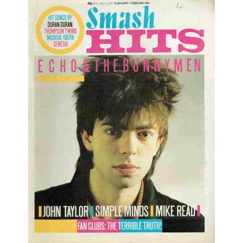 Smash Hits Magazine - 1984 19/01/84