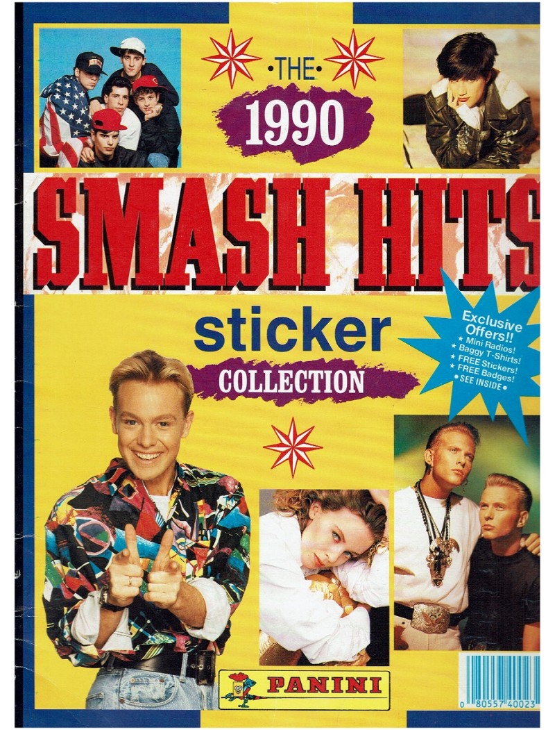 Smash Hits Magazine 1990 Sticker Collection