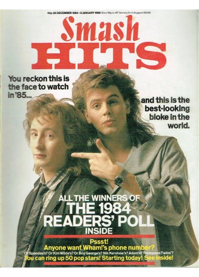 Smash Hits Magazine - 1984 20/12/84
