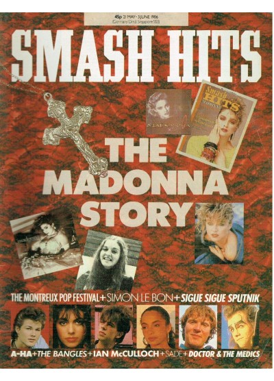 Smash Hits Magazine 21st May 1986 
