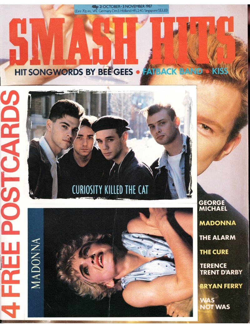 Smash Hits Magazine - 1987 21/10/87 (Rick Astley Cover)
