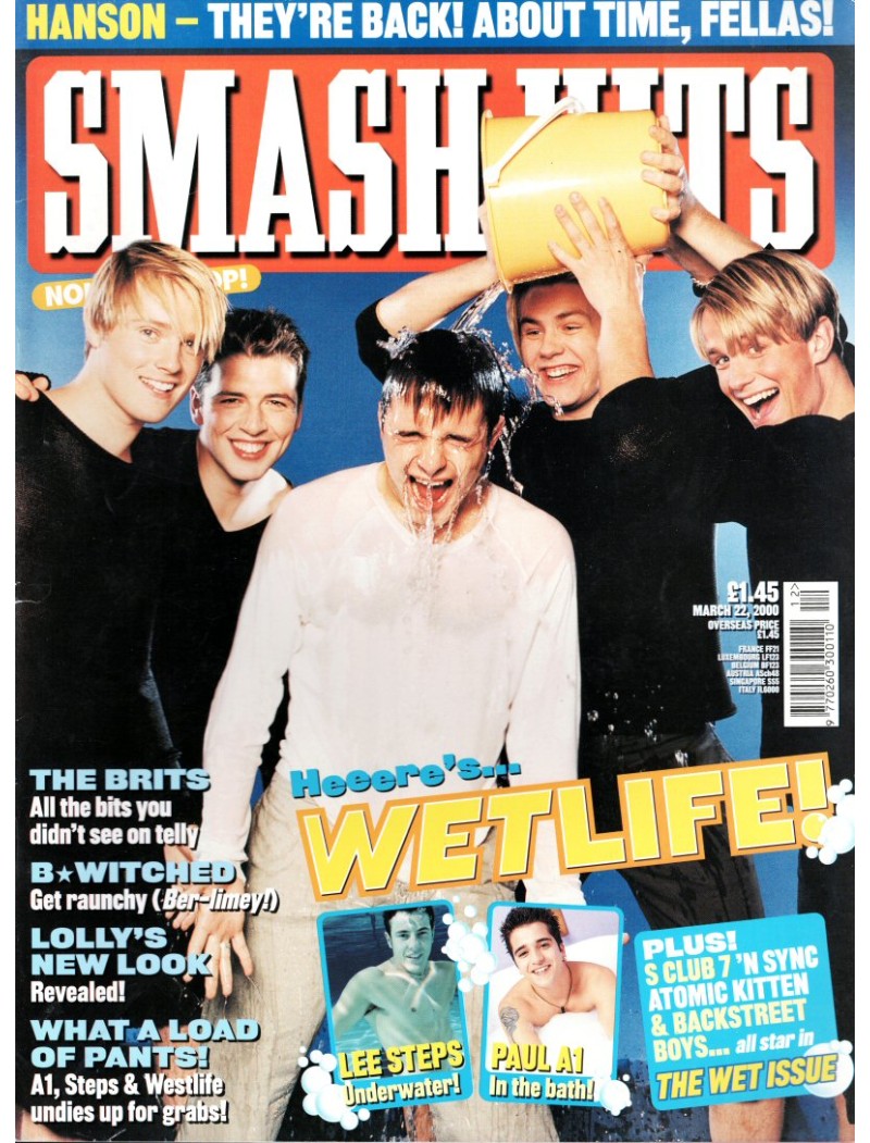 Smash Hits Magazine - 2000 22nd March 2000 Smash Hits Magazine - 2000 22nd March 2000