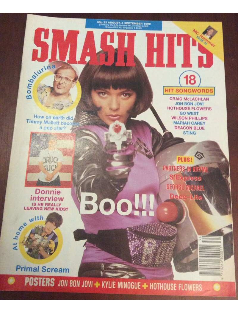Smash Hits Magazine 22nd August 1990 (Betty Boo Cover) Smash Hits Magazine 22nd August 1990 (Betty Boo Cover)