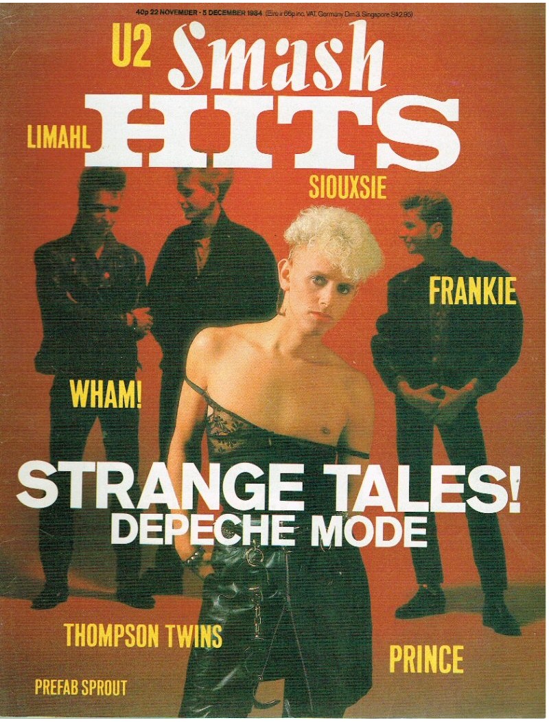 Smash Hits Magazine - 1984 22/11/84 Depeche Mode Smash Hits Magazine - 1984 22/11/84 Depeche Mode