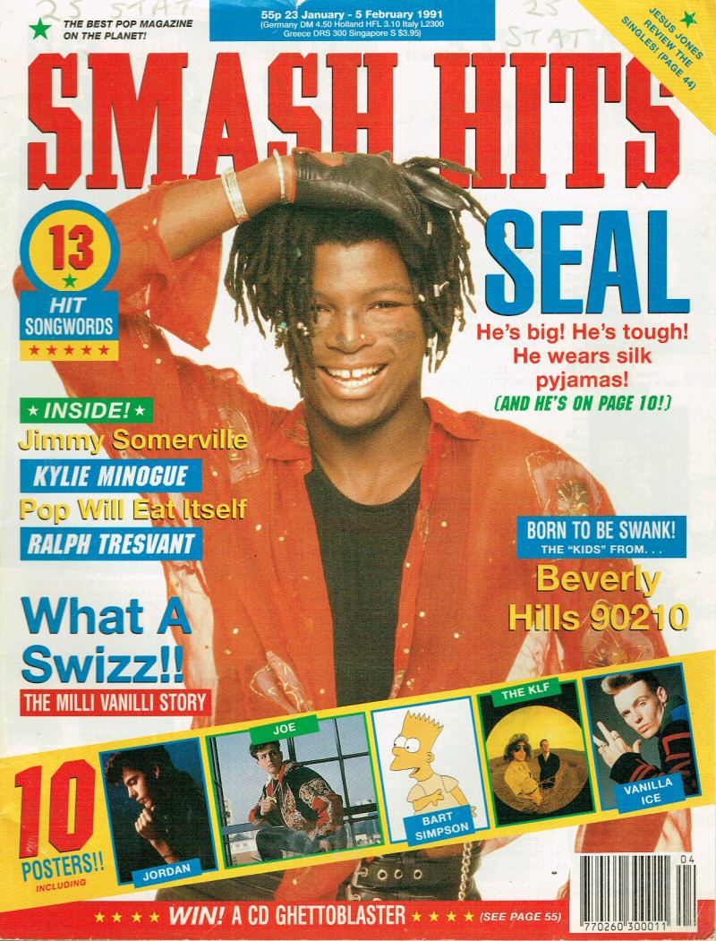 Smash Hits Magazine - 1991 23/01/91 (Seal Cover)