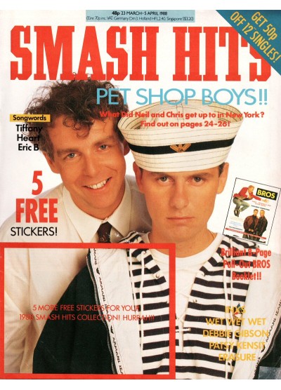 Smash Hits Magazine - 1988 23/03/88 (Pet Shop Boys Cover)