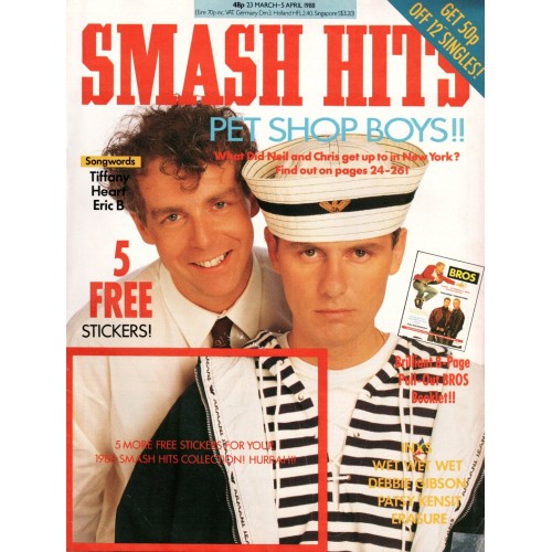 Smash Hits Magazine - 1988 23/03/88 (Pet Shop Boys Cover)