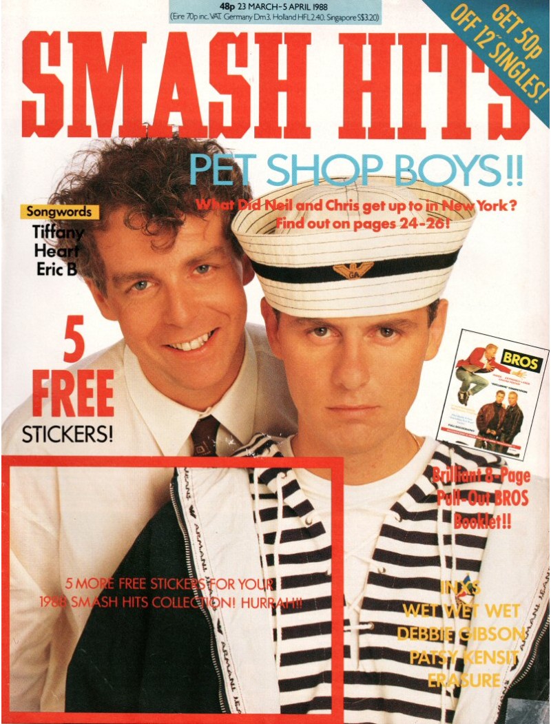 Smash Hits Magazine - 1988 23/03/88 (Pet Shop Boys Cover)