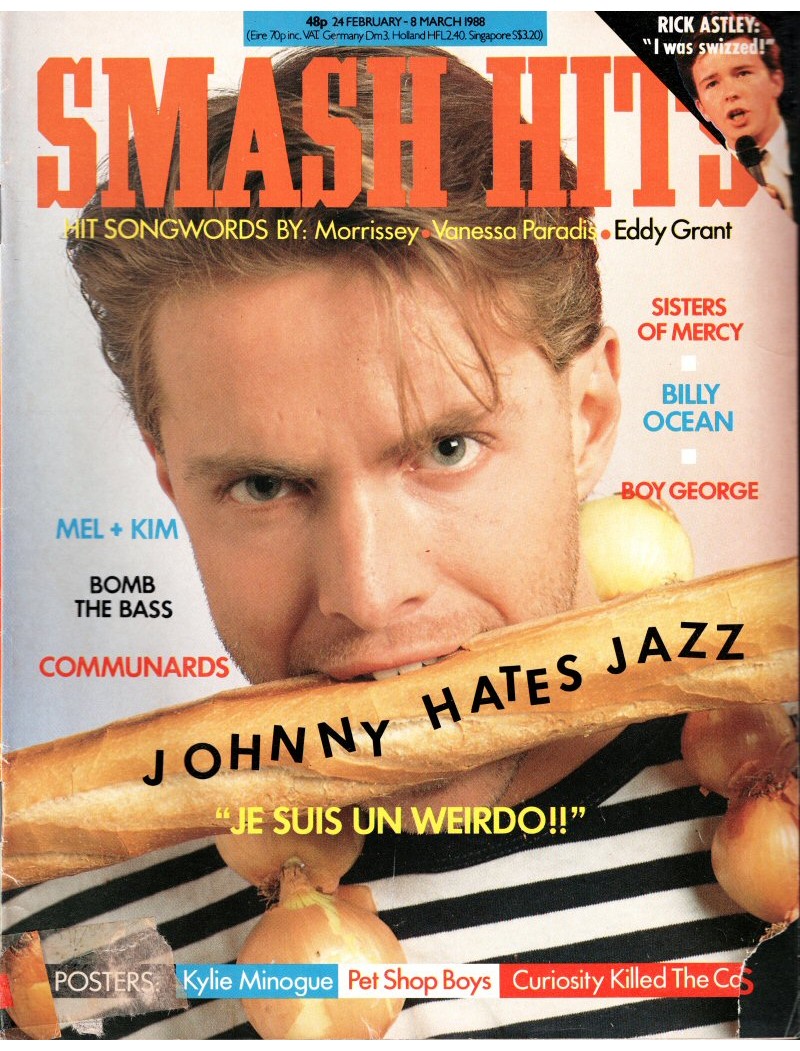 Smash Hits Magazine 24th February 1988 