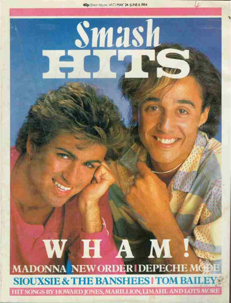 Smash Hits Magazine - 1984 24/05/84