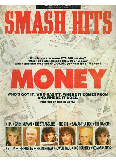 Smash Hits Magazine 24th September 1986 