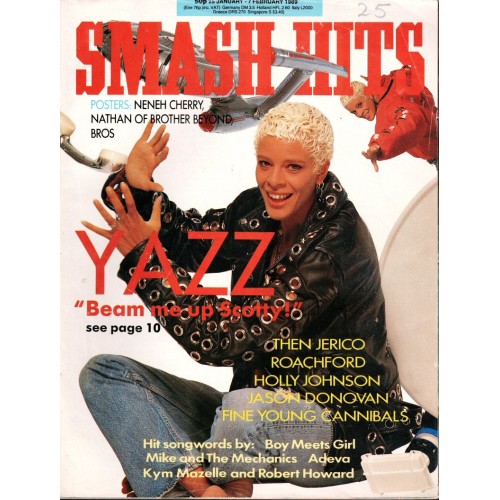 Smash Hits Magazine - 1989 25/01/89 (Yazz Cover)