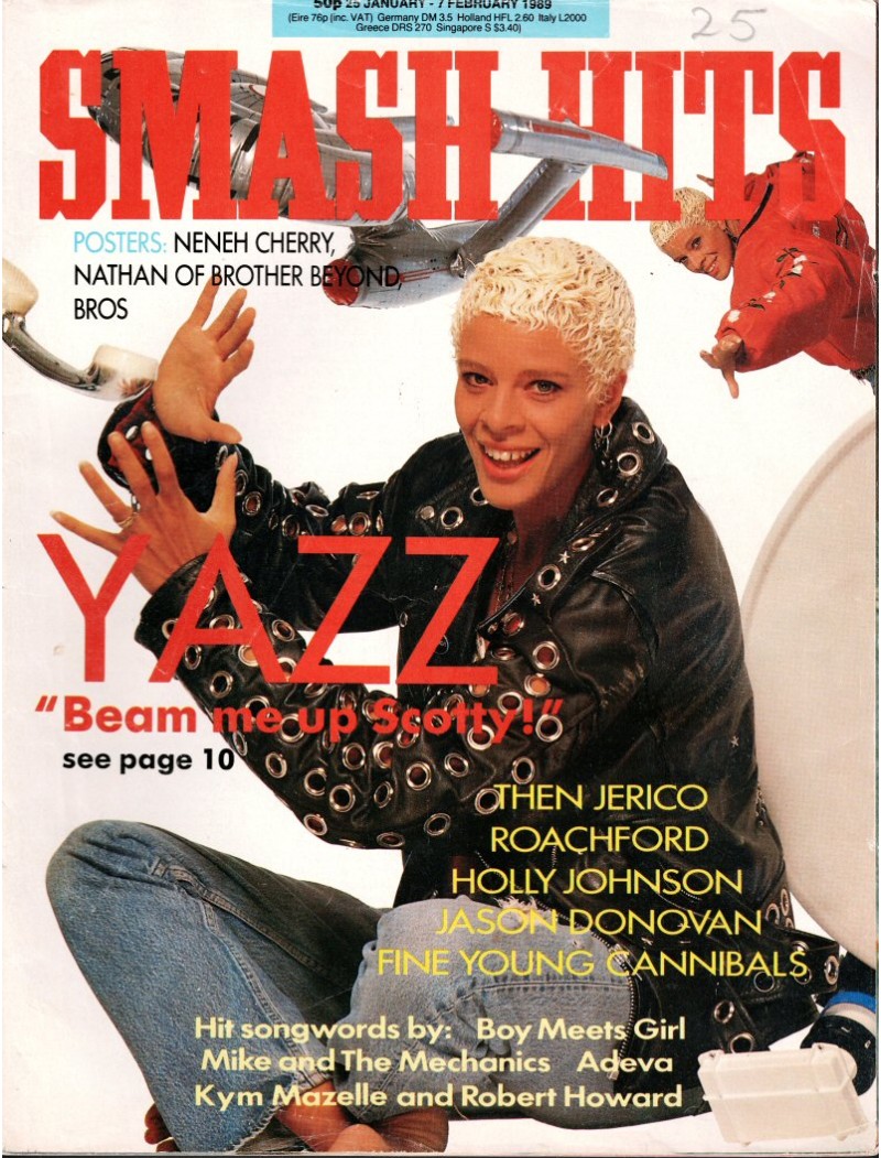 Smash Hits Magazine - 1989 25/01/89 (Yazz Cover)
