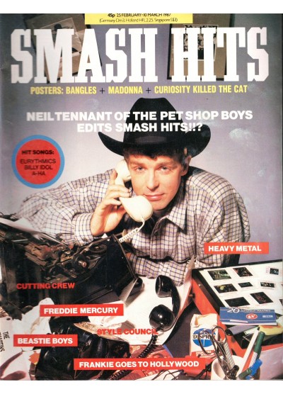 Smash Hits Magazine - 1987 25/02/87