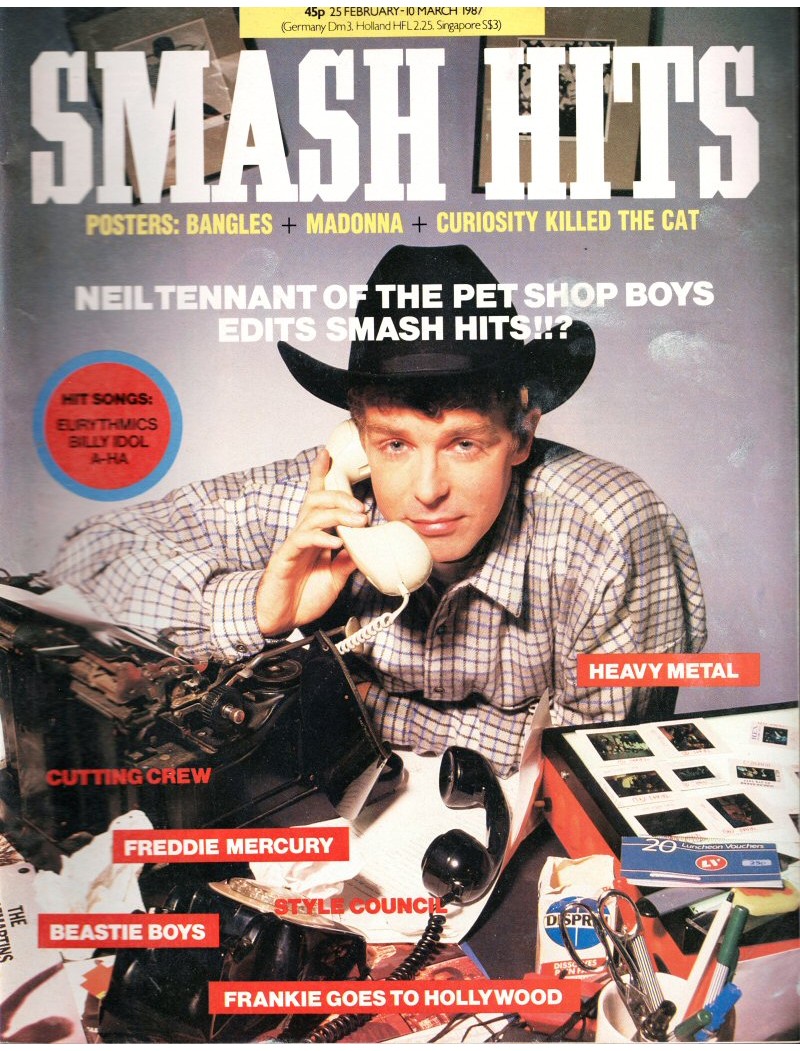 Smash Hits Magazine - 1987 25/02/87