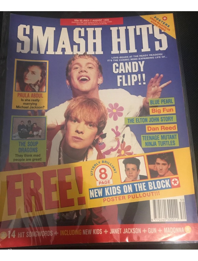 Smash Hits Magazine - 1990 25/07/90 (Candy Flip)