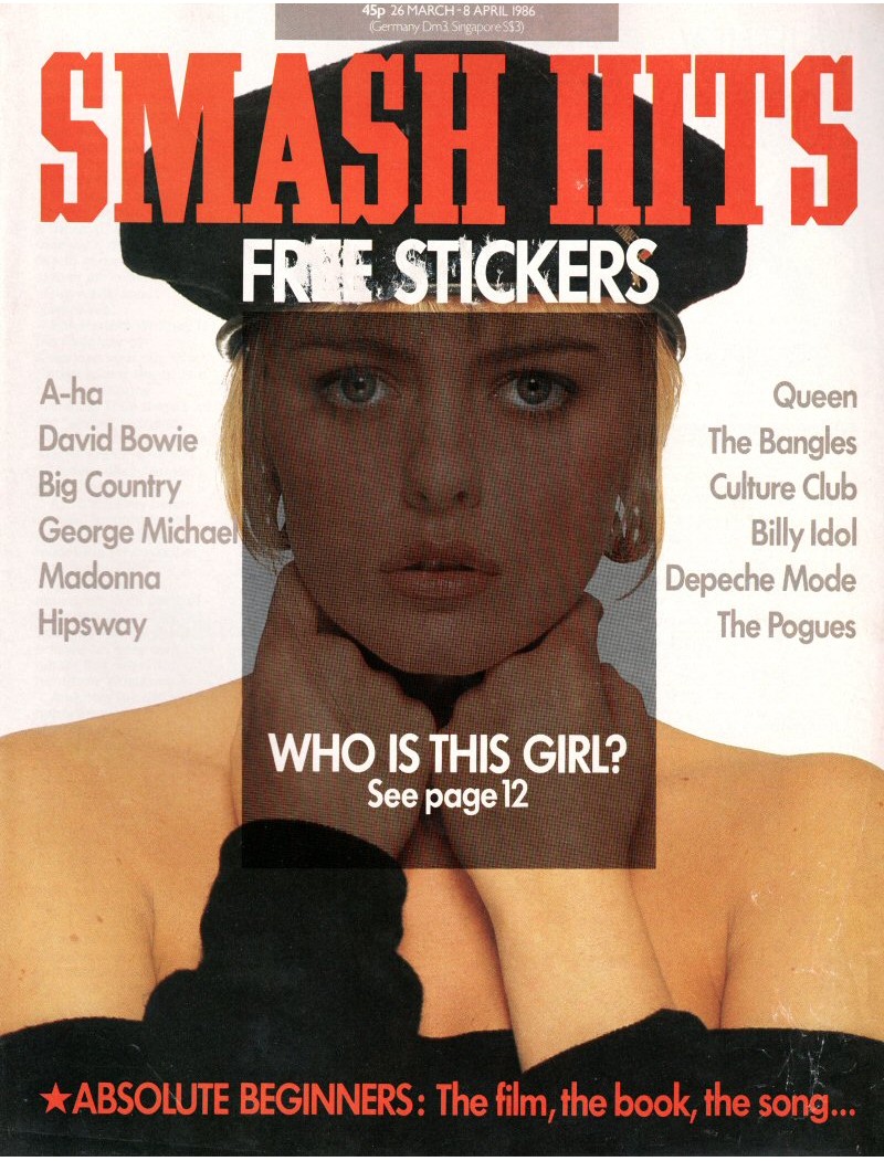 Smash Hits Magazine 26th March 1986 Smash Hits Magazine 26th March 1986