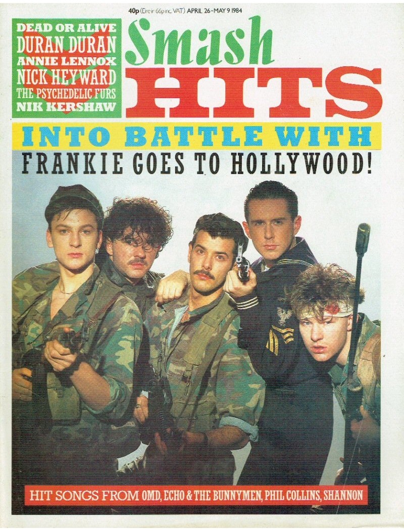 Smash Hits Magazine - 1984 26/04/84 Frankie Goes to Hollywood Smash Hits Magazine - 1984 26/04/84 Frankie Goes to Hollywood