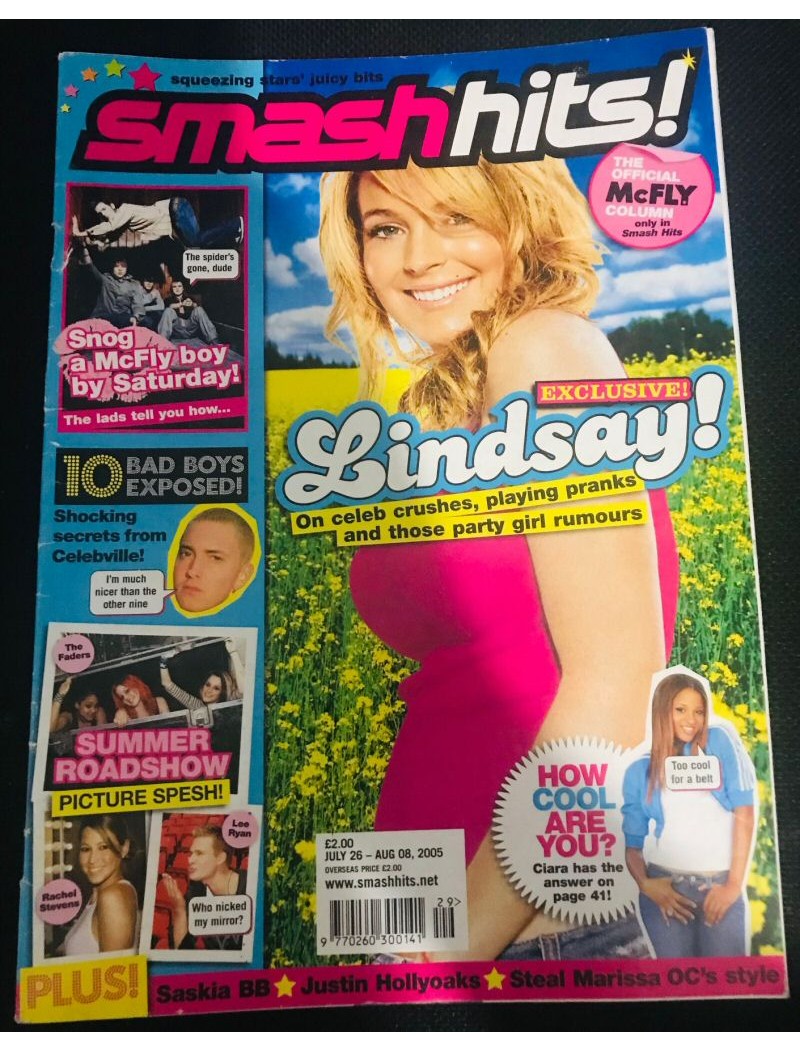 Smash Hits Magazine - 2005 26/07/05 Lindsay Lohan Smash Hits Magazine - 2005 26/07/05 Lindsay Lohan