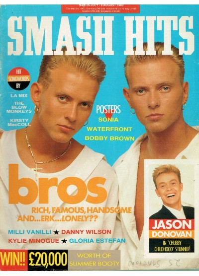Smash Hits Magazine 26th July 1989 