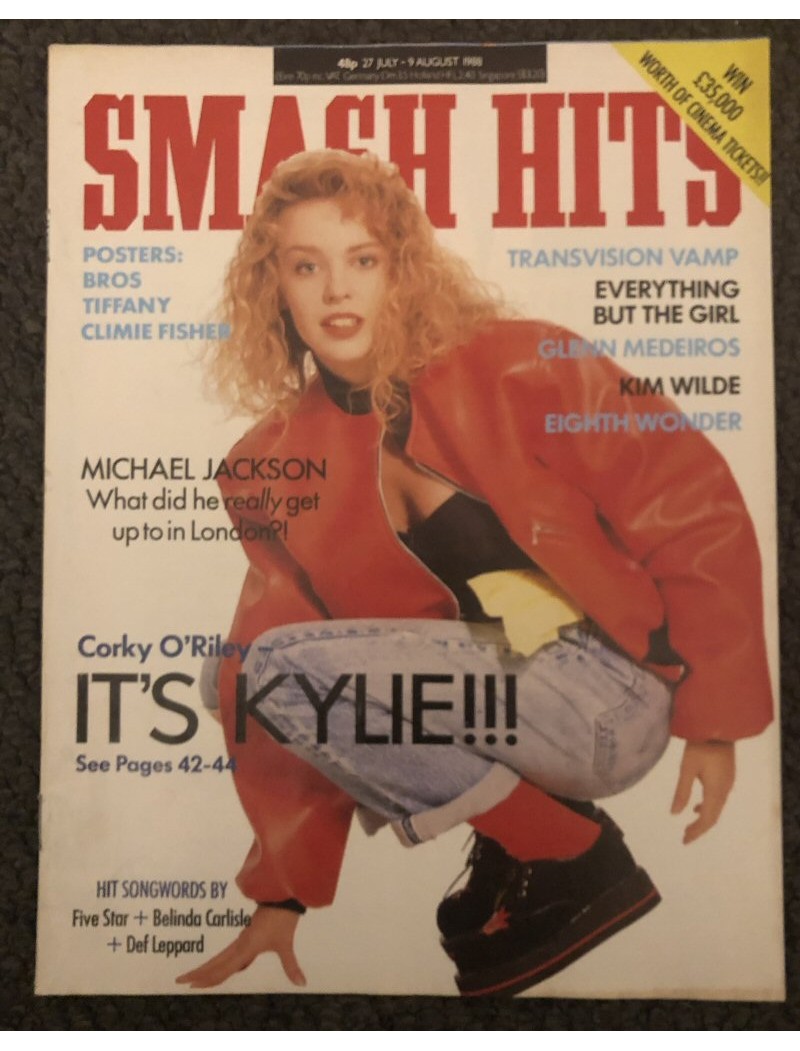 Smash Hits Magazine - 1988 27/07/88