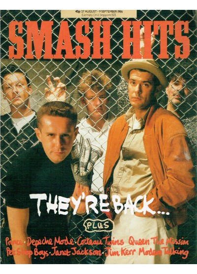 Smash Hits Magazine - 1986 27/08/86