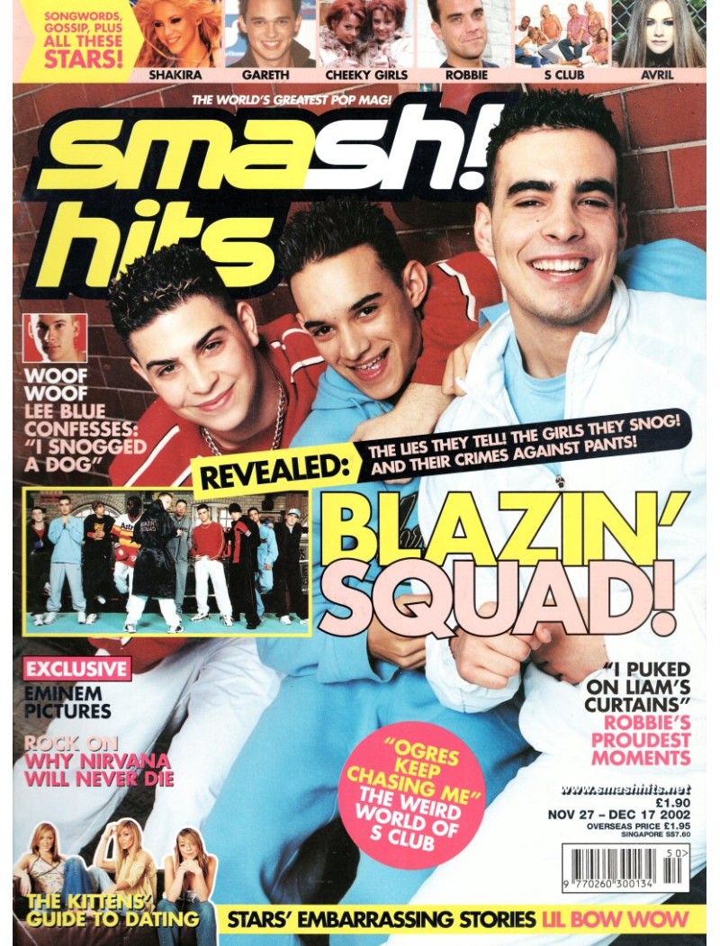 Smash Hits Magazine 27th November 2002 Smash Hits Magazine 27th November 2002