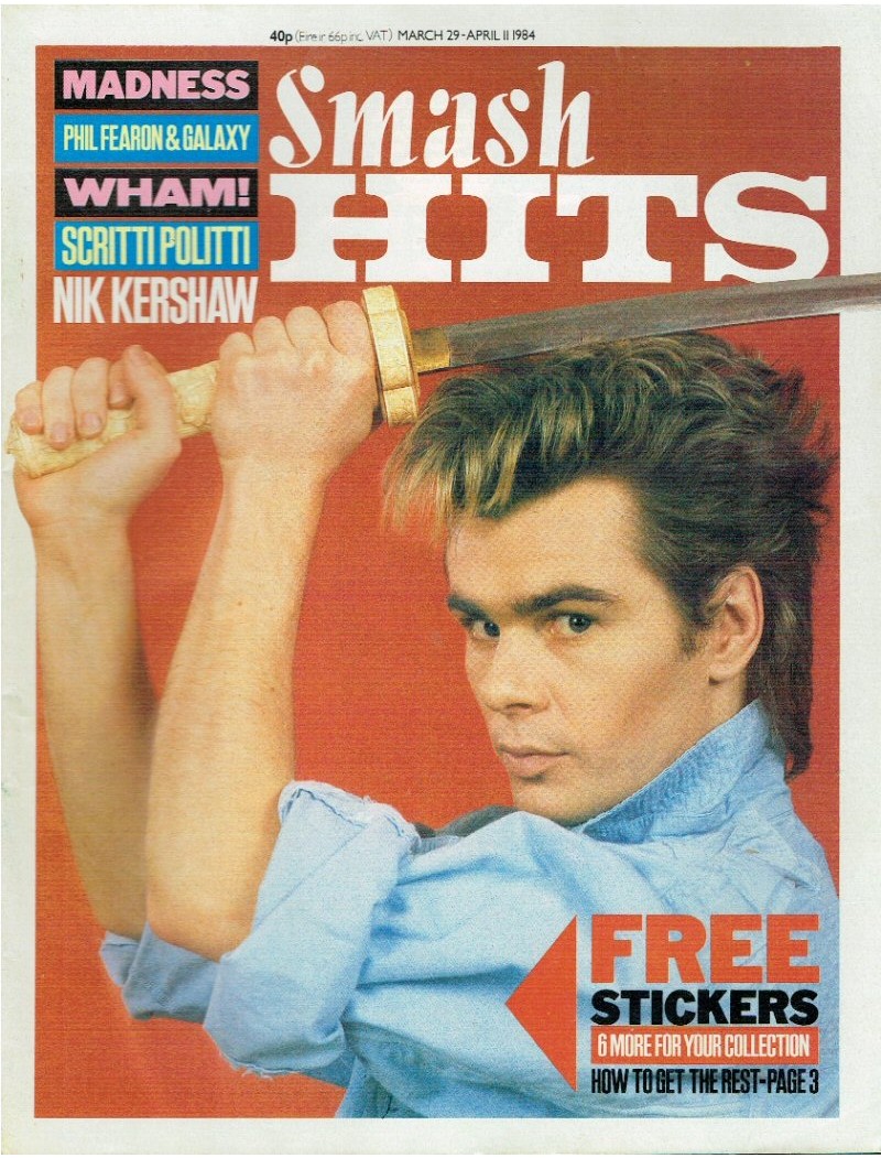 Smash Hits Magazine - 1984 29/03/84