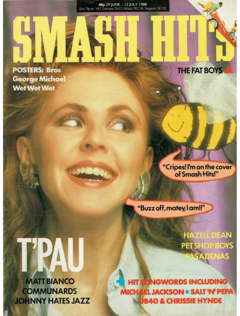Smash Hits Magazine - 1988 29/06/88 (TPau Cover)