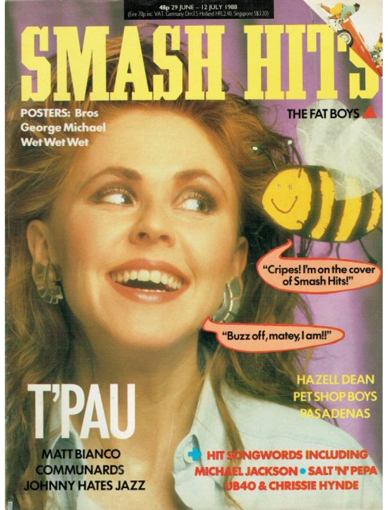 Smash Hits Magazine 29th June 1988 (TPau Cover) Smash Hits Magazine 29th June 1988 (TPau Cover)