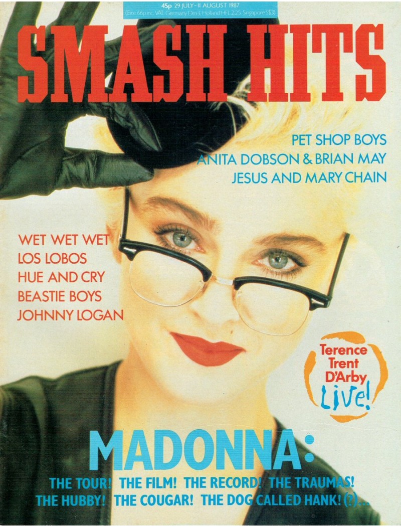 Smash Hits Magazine - 1987 29/07/87 (Madonna Cover)