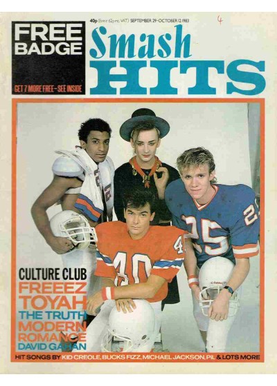 Smash Hits Magazine - 1983 29/09/83
