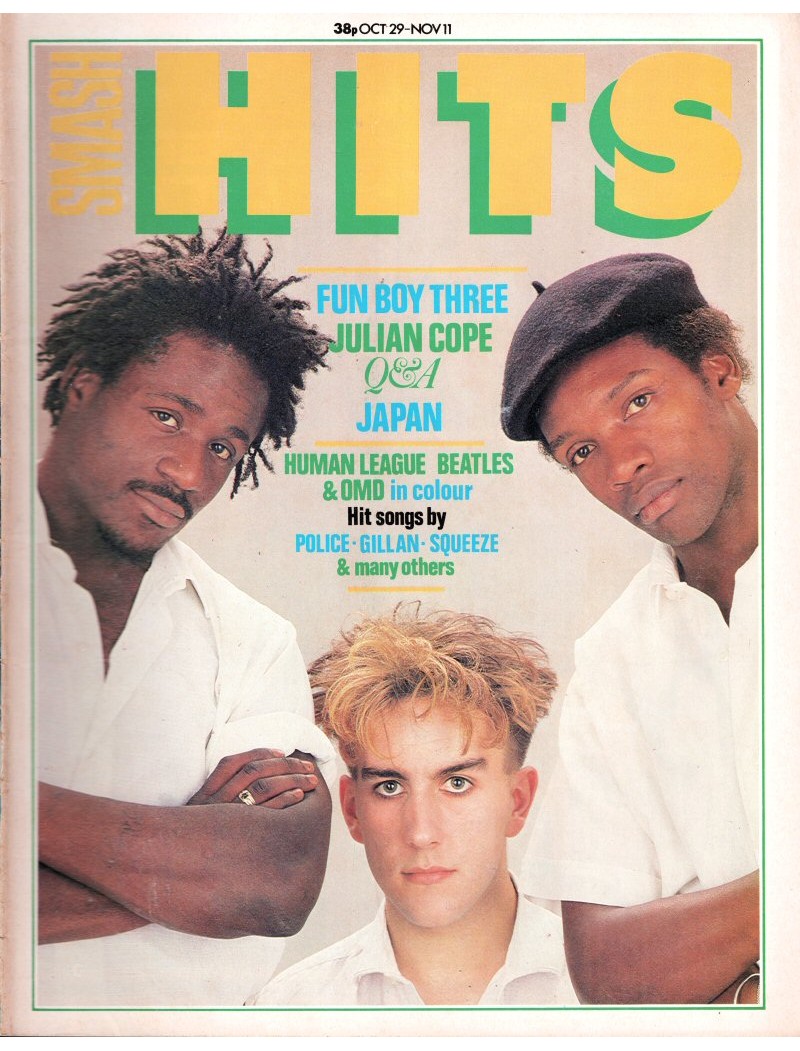 Smash Hits Magazine - 1981 29/10/81 Smash Hits Magazine - 1981 29/10/81
