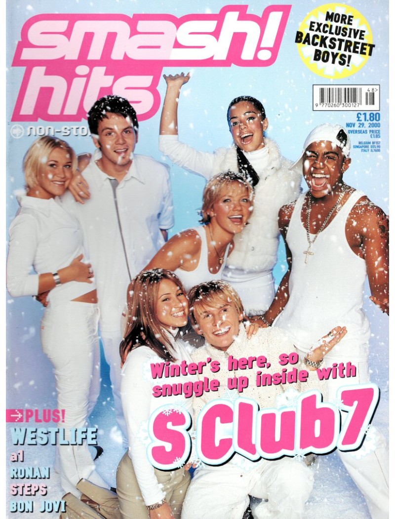 Smash Hits Magazine - 2000 29th November 2000 Smash Hits Magazine - 2000 29th November 2000