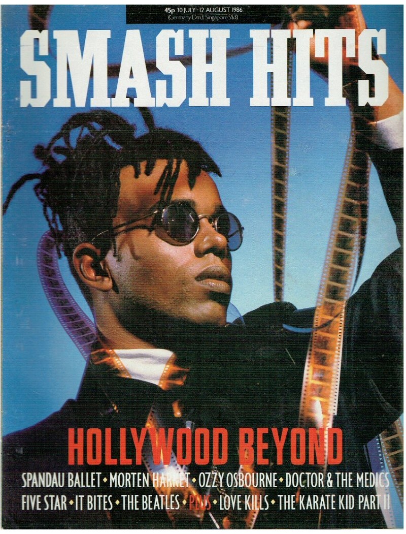 Smash Hits Magazine - 1986 30/07/86 Hollywood Beyond Smash Hits Magazine - 1986 30/07/86 Hollywood Beyond