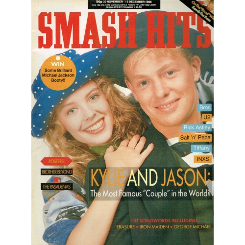 Smash Hits Magazine - 1988 30/11/88 (Kylie & Jason Cover)