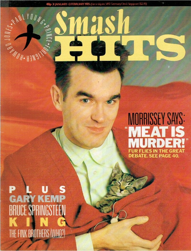 Smash Hits Magazine 31st January 1985 Morrissey Smash Hits Magazine 31st January 1985 Morrissey