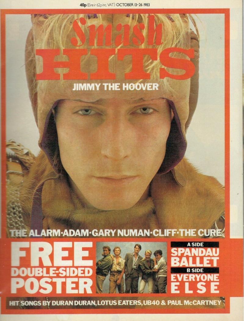 Smash Hits Magazine 13th October 1983 Jimmy the Hoover)