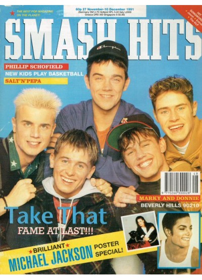 Smash Hits Magazine - 1991 27/11/91 (Take That Cover)