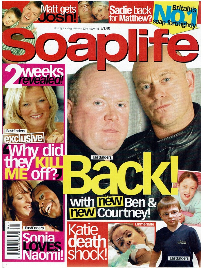 Soaplife Magazine Issue 113 25th February 2006