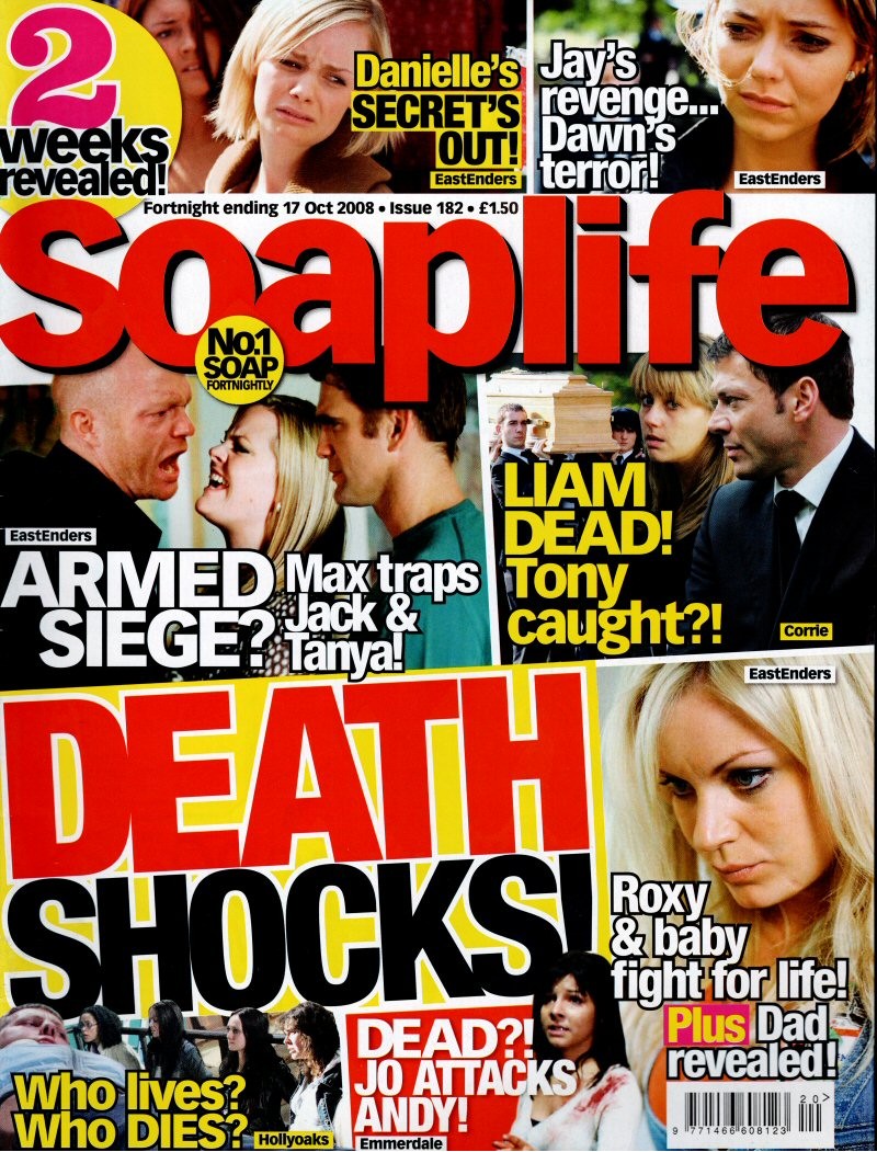 Soaplife Magazine Issue 182 17th October 2008