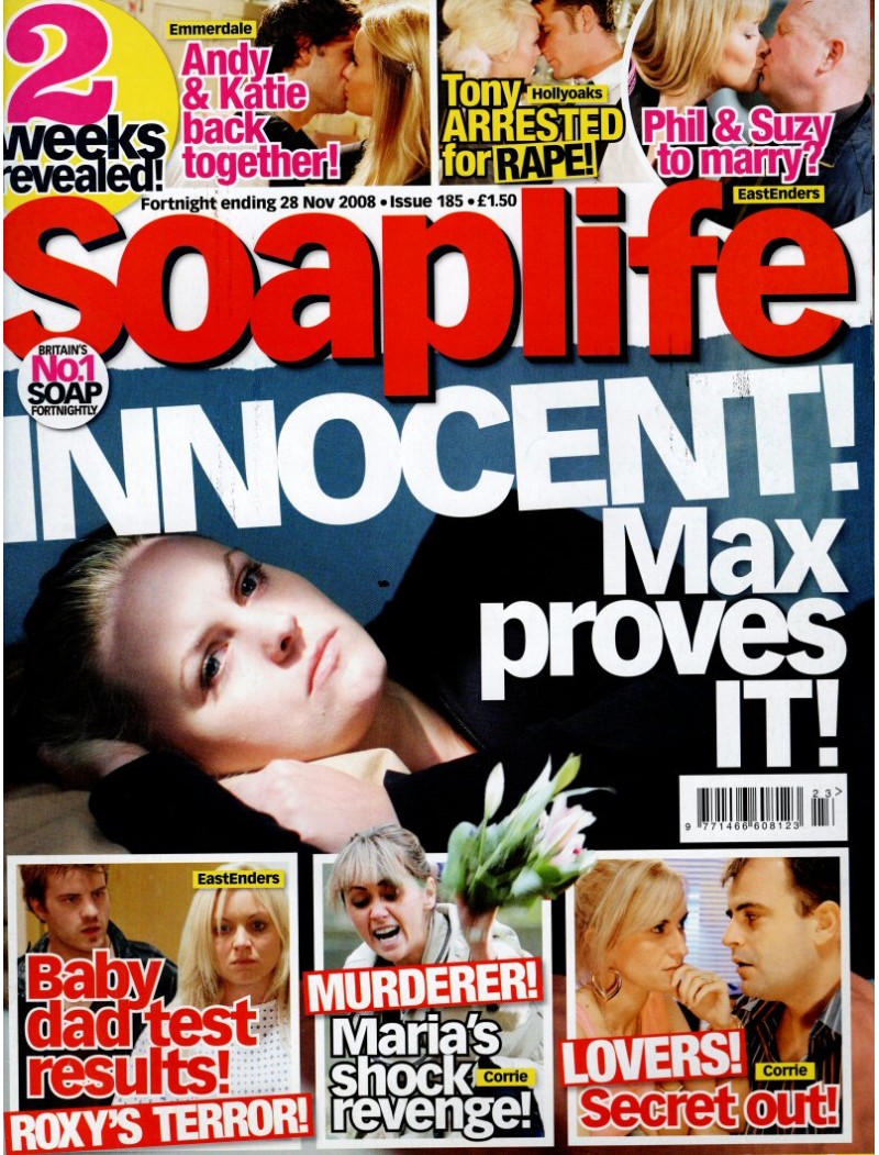 Soaplife Magazine Issue 185 28th November 2008