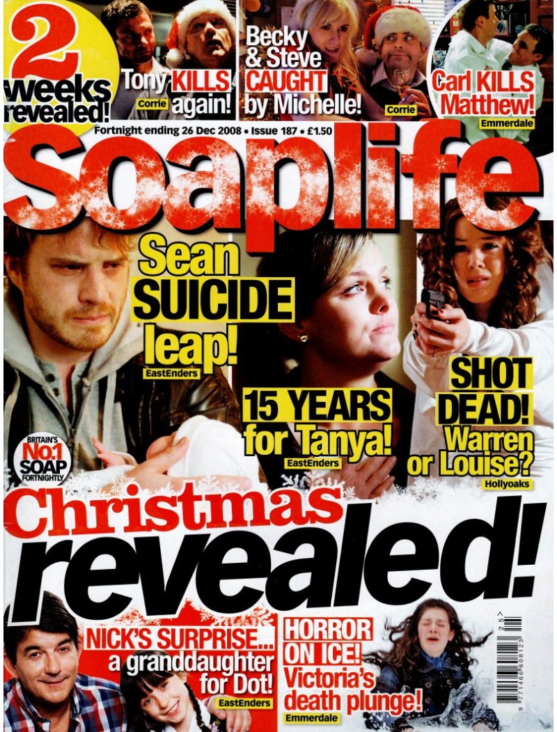 Soaplife Magazine Issue 187 26th December 2008